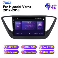 Штатна магнітола ECOBOOST FFT760Q-1241 HYUNDAI ACCENT 2017-2018