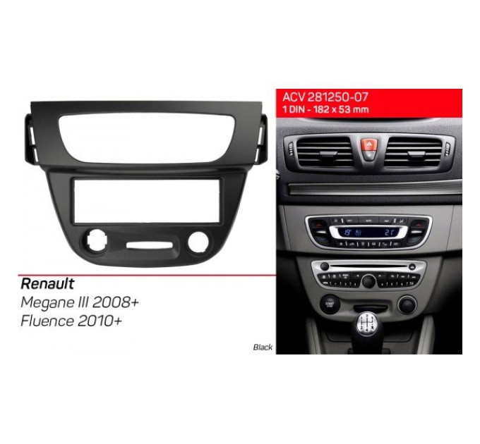 Перехідна рамка Renault Megane, Fluence ACV 281250-07