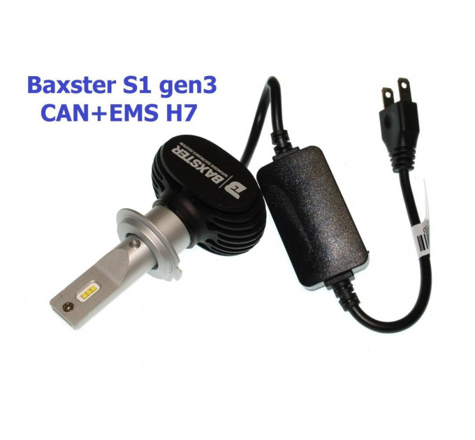Світлодіодні лампи Baxster S1 gen3 H7 5000K CAN+EMS