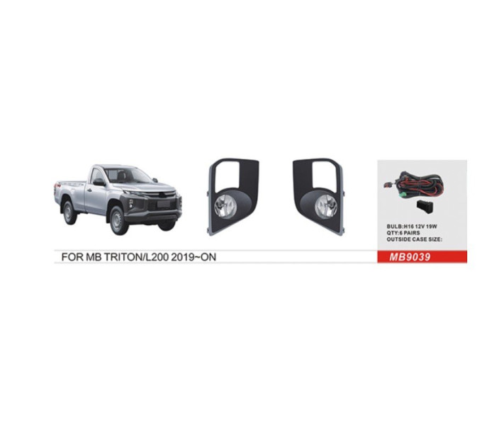 Протитуманні фари Vitol MB-9039 Mitsubishi Triton/L200/Pajero Sport 2018-
