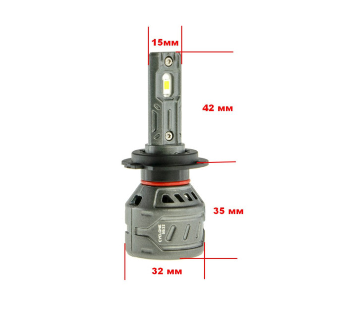 Світлодіодні лампи Cyclone LED H7 6000K type 28