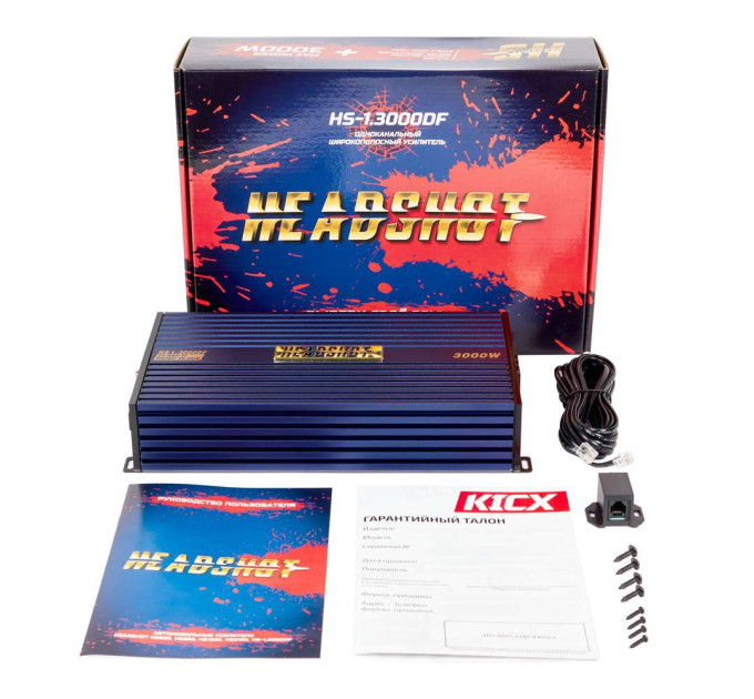 Підсилювач Kicx HeadShot HS 1.3000DF