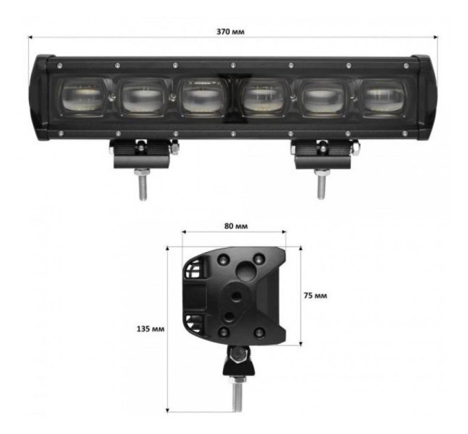 Світлодіодна фара OPPLIGHT 60watt 10-30V IP68 (opl-lsb-lens-60W)