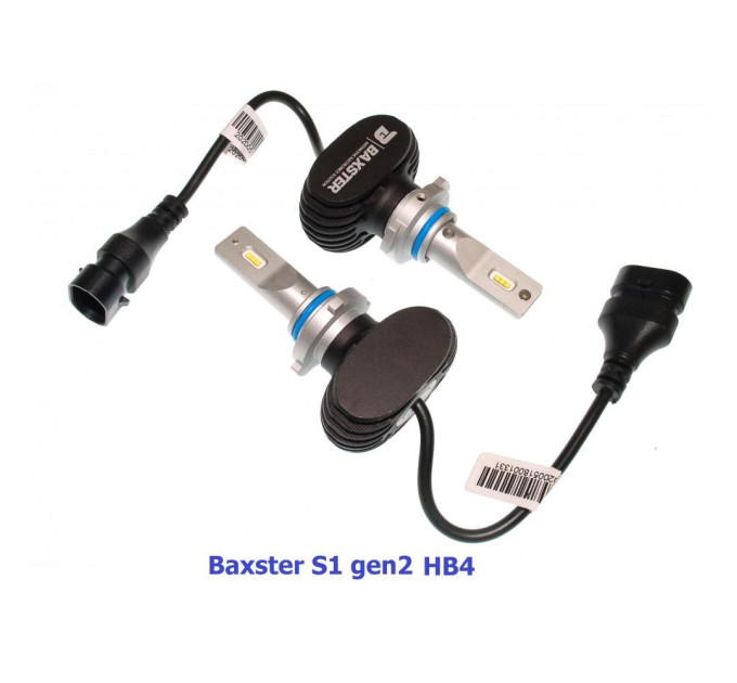 Світлодіодні лампи Baxster S1 gen2 HB4 (9006) 6000K