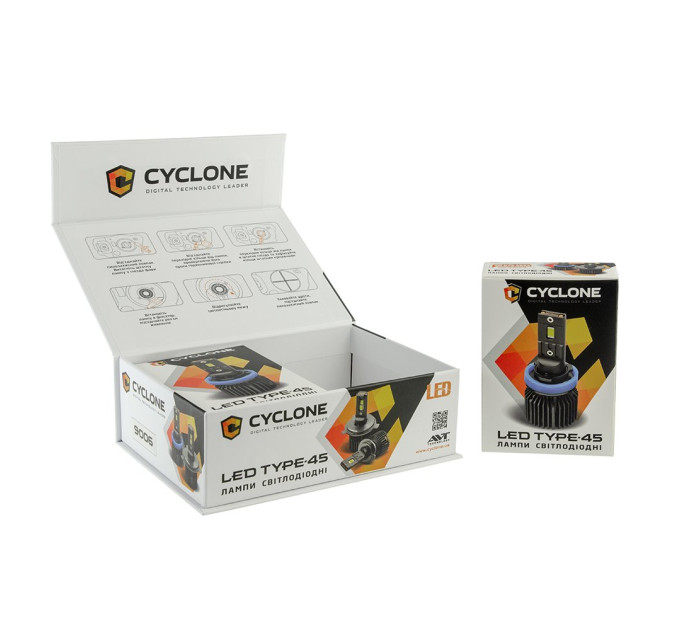 Світлодіодні лампи Cyclone LED H7 6000K type 45