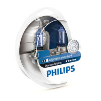 Комплект галогенних ламп Philips DiamondVision 12336DVS2 H3 5000K Комплект галогенних ламп Philips DiamondVision 12336DVS2 H3 5000K