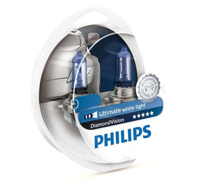 Комплект галогенних ламп Philips DiamondVision 12336DVS2 H3 5000K