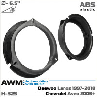 Проставки під динаміки AWM H-325 165 мм / 6,5" для VW, Opel, Skoda, Daewoo, Chevrolet
