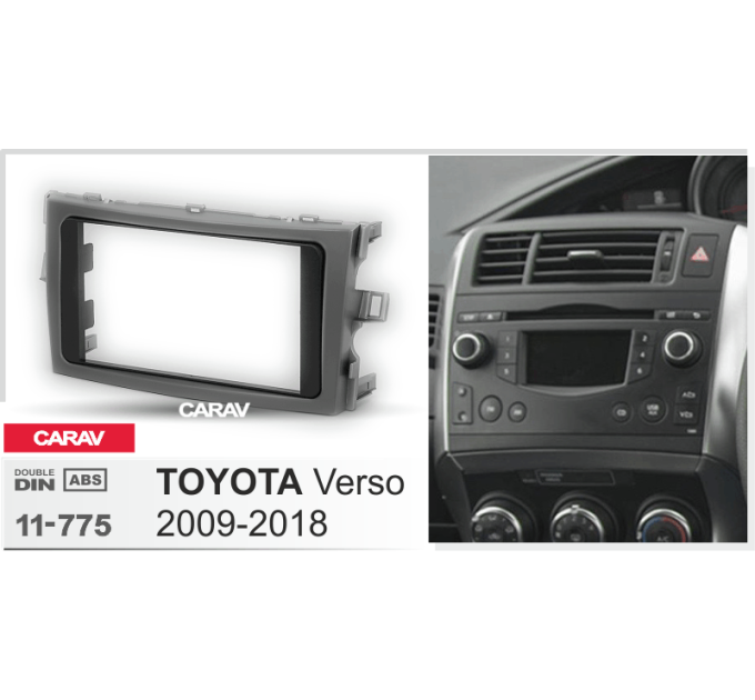 Перехідна рамка CARAV 11-775 TOYOTA Verso 2009-2018