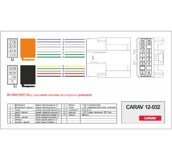 Перехідник ISO Volvo Carav 12-032