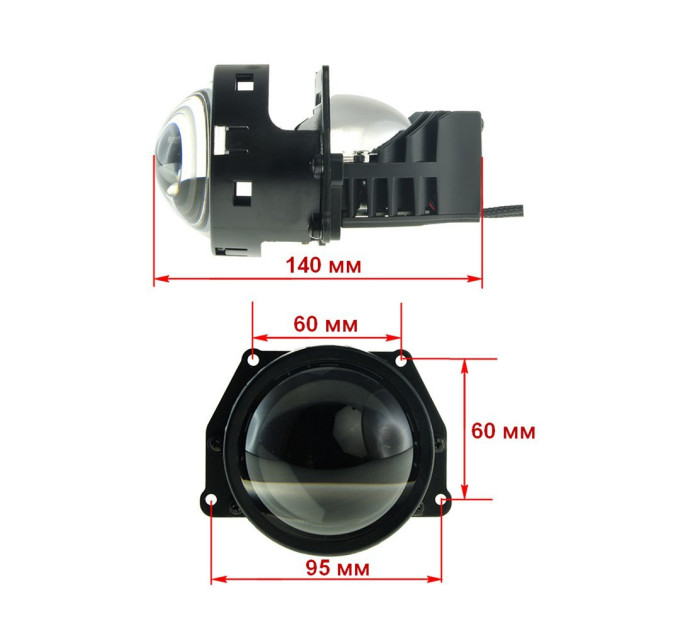 Світлодіодна лінза Bi-LED Decker SPL-100 3" 6000K 50W