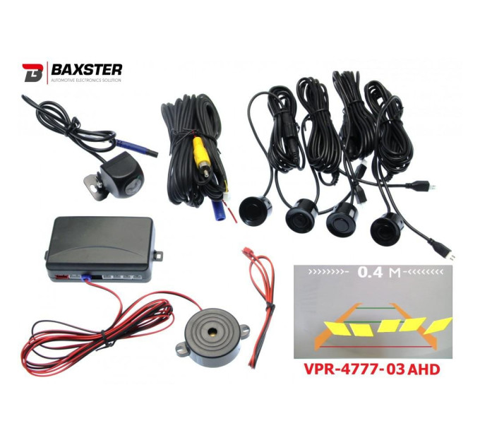 Парктронік + камера Baxster VPR-4777-03 AHD чорний