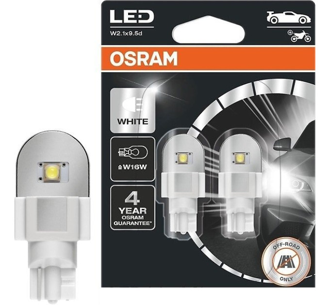 Світлодіодні лампи OSRAM LEDriving SL 921DWP-02B W16W 12V W2.1X9.5d 6000K