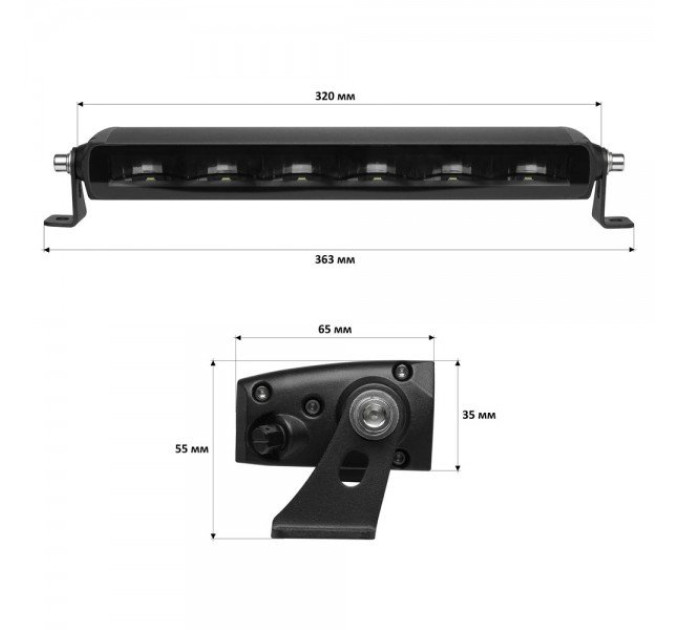 Світлодіодна фара StarLight 60watt 10-30V IP68 (SL47-60W)