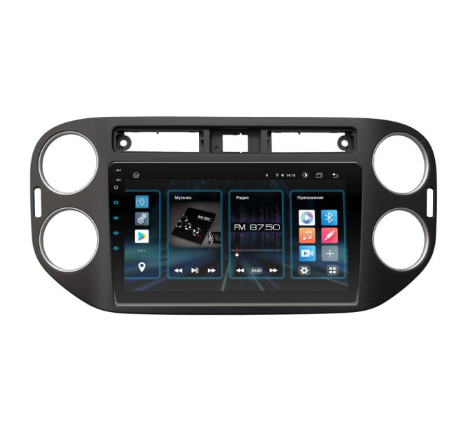 Штатна магнітола Incar DTA2-1077 для Volkswagen Tiguan 2011-2016 Black