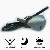 Камера переднього огляду широкутна Prime-X C8128W HYUNDAI (універсальна для середньої емблеми)