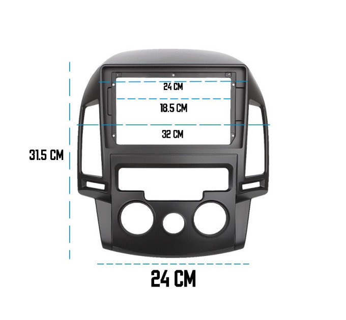 Перехідна рамка Element Hyundai i30 (FD) 2008-2011 Manual AC