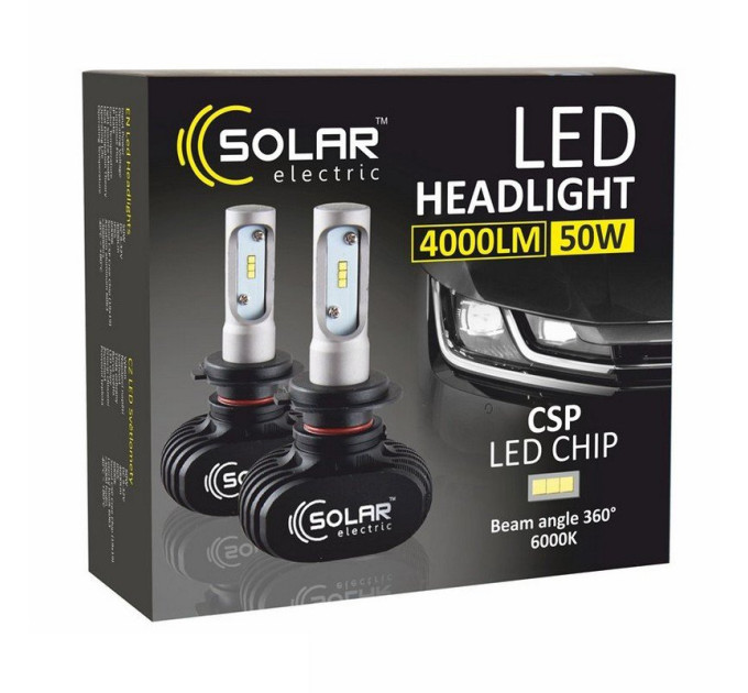 Світлодіодні лампи Solar LED H1 12/24V 6000K 50W Seoul CSP
