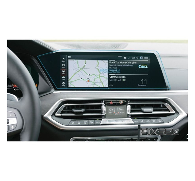 Захисне скло на монітор BMW X6 / X6M 2019- (G06) (глянсове) Pixsel BMW-6734-H