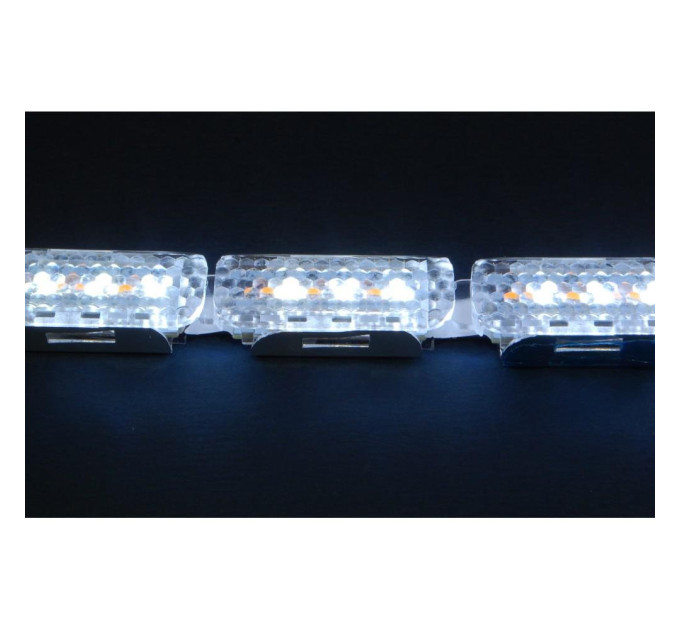 Світлодіодна (LED) стрічка Running Crystall Жовтий-Білий 16 сегментів v4