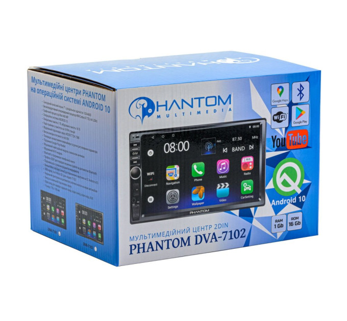 Автомагнітола Phantom DVA-7102 1/16