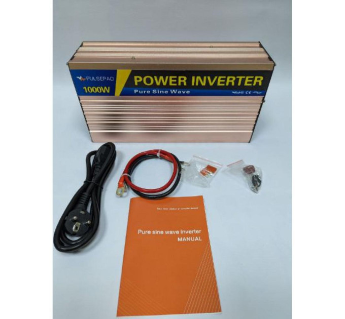Автомобільний інвертор Pulsepad PSWCH-1000 12V 1000W PURE SINE WAVE