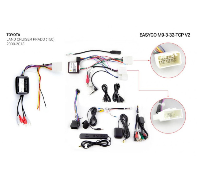 Штатна магнітола EasyGo M9-3-32-TCP v2 Toyota Land Cruiser Prado (150) 2009-2013