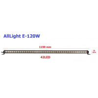 Світлодіодна фара AllLight E-120W однорядная 42chip OSRAM 3535 9-30V Світлодіодна фара AllLight E-120W однорядная 42chip OSRAM 3535 9-30V