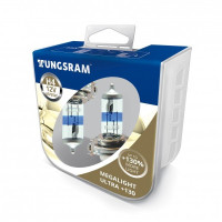 Комплект галогенних ламп Tungsram Megalight Ultra +130% H4 60/55W 12V Комплект галогенних ламп Tungsram Megalight Ultra +130% H4 60/55W 12V
