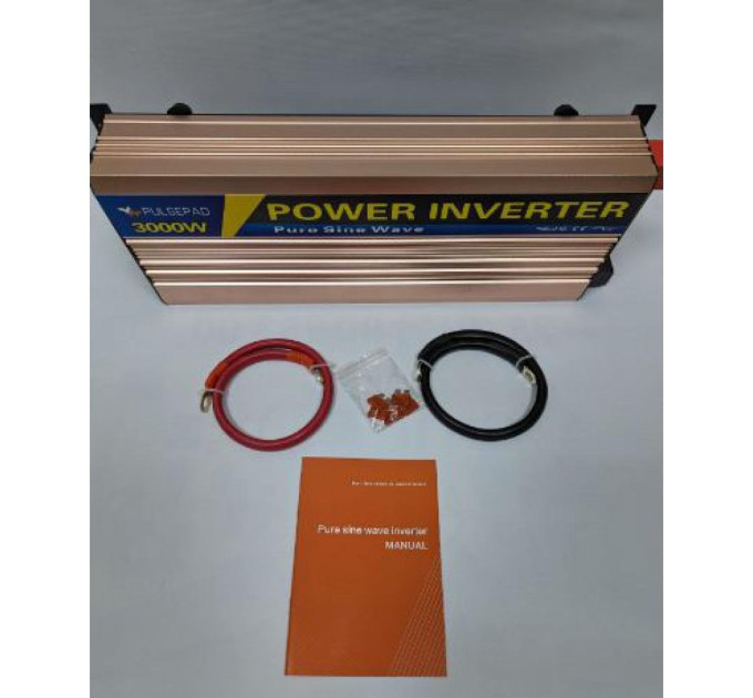 Автомобільний інвертор Pulsepad PSW-3000 12V 3000W PURE SINE WAVE