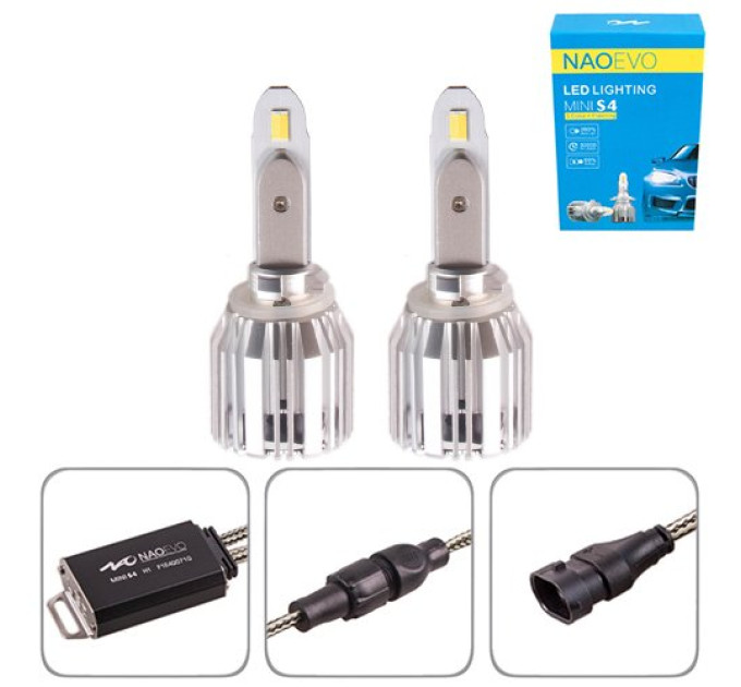 Світлодіодні лампи PULSO NAOEVO S4 LED H27 Flip Chip 9-16V 30W 3600Lm 3000K/4300K/6500K