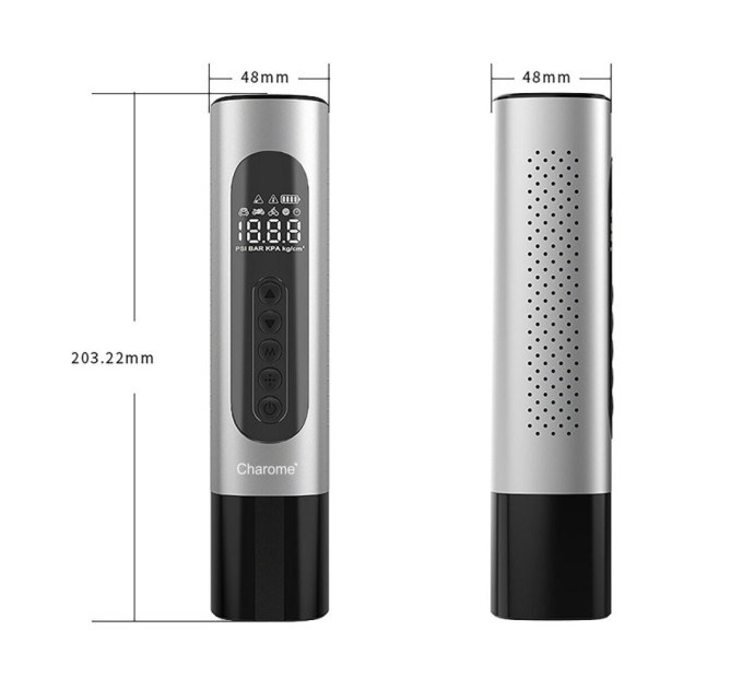 Автомобільний компресор CHAROME T1 Smart Tyre Air Pump