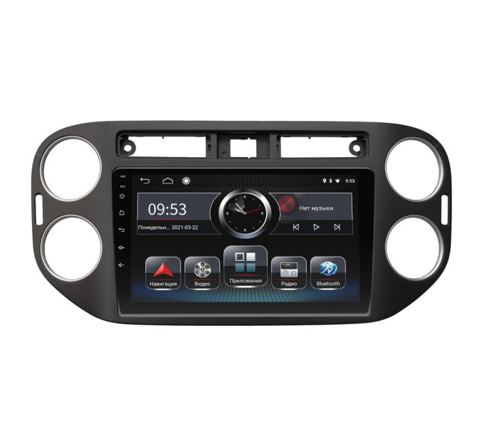 Штатна магнітола Incar PGA2-1077 для Volkswagen Tiguan 2011–2016 Black