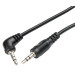 AUX кабель Jack 3.5 мм - 0.5 м чорний AWM 110-11