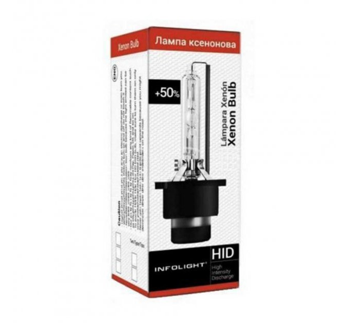 Ксенонова лампа Infolight D4S 4300K (+50%) 35W