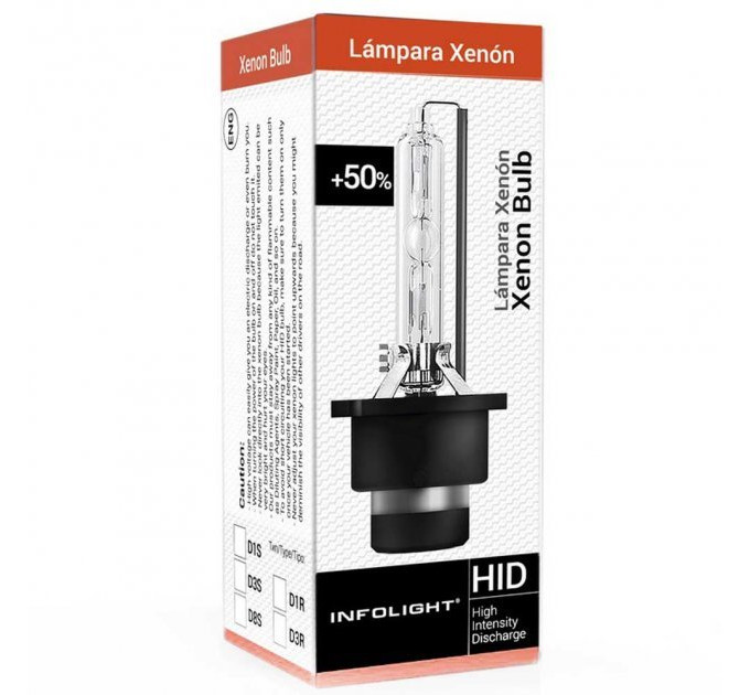Ксенонова лампа Infolight D2S 5000K (+50%) 35W