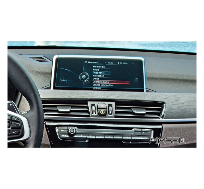 Захисне скло на монітор BMW X1 2015-2018 (F48) (глянсове) Pixsel BMW-5110-H