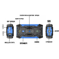 Портативний пусковий зарядний пристрій Element J3-YJDY-02