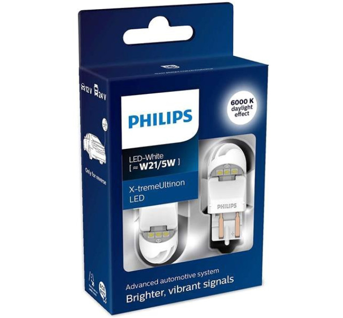 Світлодіодні лампи Philips X-tremeUltinon LED gen2 11066XUWX2 W21/5W 12/24V 1.8W