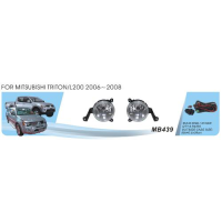 Протитуманні фари Vitol MB-439W Mitsubishi L200 2006-08 ел.проводка