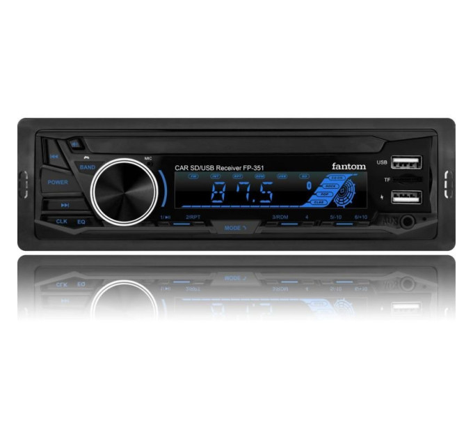 Автомагнітола Fantom FP-351 Black/Multicolor
