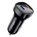 Автомобільний зарядний пристрій ACEFAST B4 digital display 66W (USB-C+USB-A)