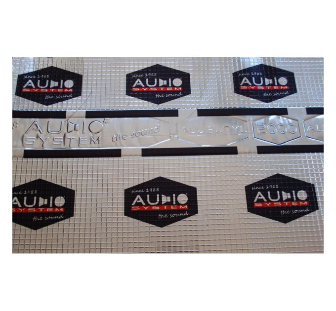 Шумоізоляція AudioSystem Alubutyl 2000 2.0 mm (0,7х0,5)