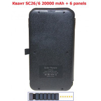 Повербанк Квант SC26/6 20000 mAh + 6 panels