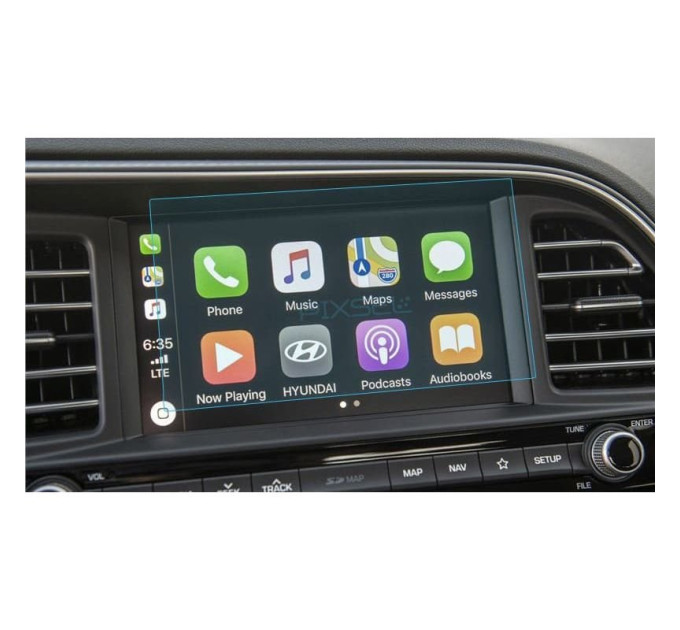 Захисне скло на монітор Hyundai Elantra 2019-2020 (матове) Pixsel HD-4833-M
