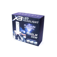 Світлодіодні лампи AllLight X3 H7 50W 6000K 6000lm Світлодіодні лампи AllLight X3 H7 50W 6000K 6000lm