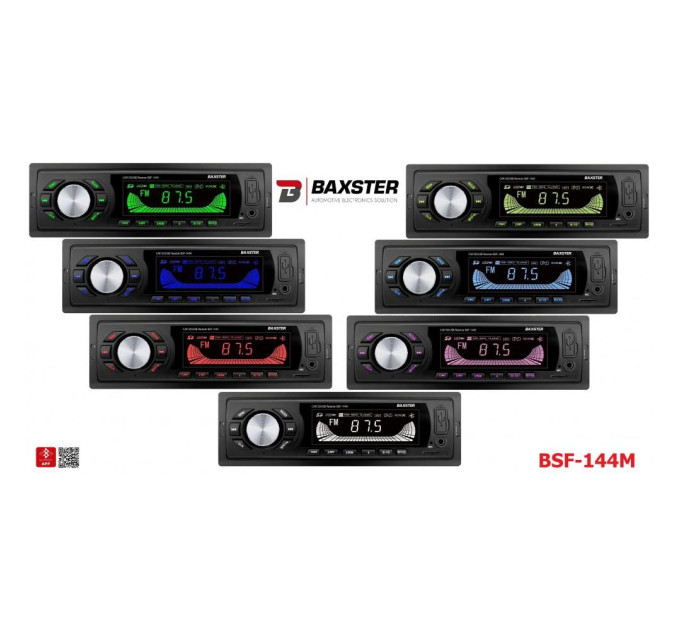 Автомагнітола BAXSTER BSF-144 Multicolor