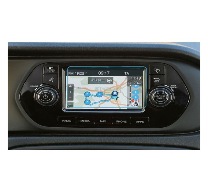 Захисне скло на монітор Fiat Tipo 2016- (матове) Pixsel FIAT-2672-M