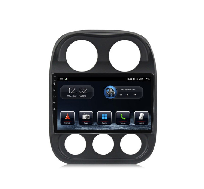 Штатна магнітола Abyss Audio MP-0180 для Jeep COMPASS 2010-2016