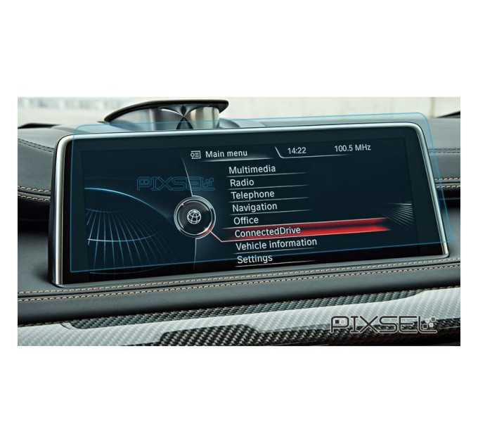 Захисне скло на монітор BMW X6 / X6M 2015-2018 (F16) (глянсове) Pixsel BMW-2920-H